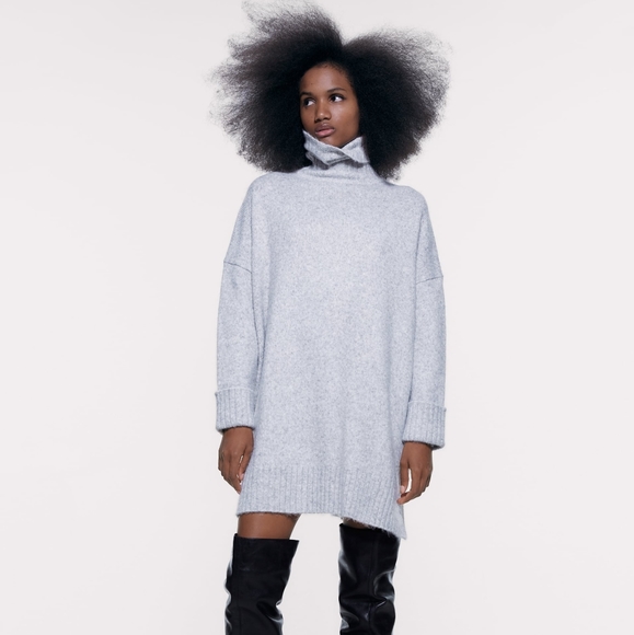 ZARA Soft feel sweater dress - Picture 4 of 6